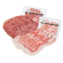 Franse pur porc of ontbijtspek droog gezouten